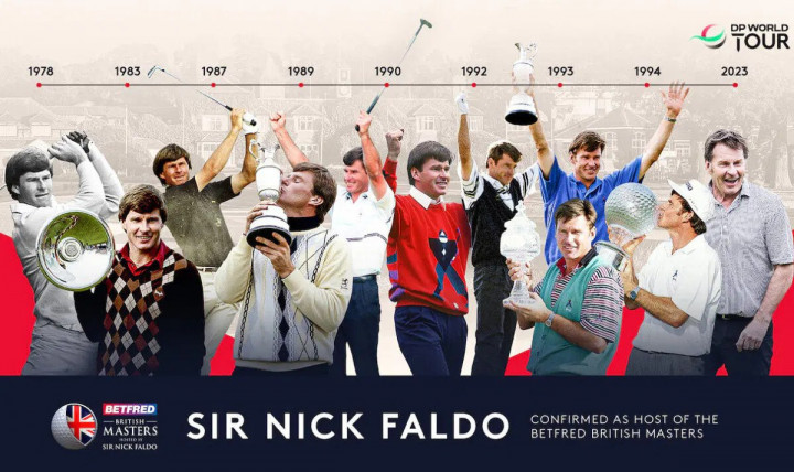 Sir Nick Faldo lần đầu tiên tổ chức British Masters 2023